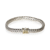 John Hardy 1/3 18K Yellow Gold & Sterling Silver Classic Chain Dot Bracelet fv