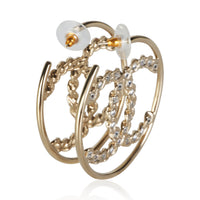 Chanel Gold Plated 2020 Large CC Hoop Earrings 2