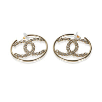Chanel Gold Plated 2020 Large CC Hoop Earrings 4