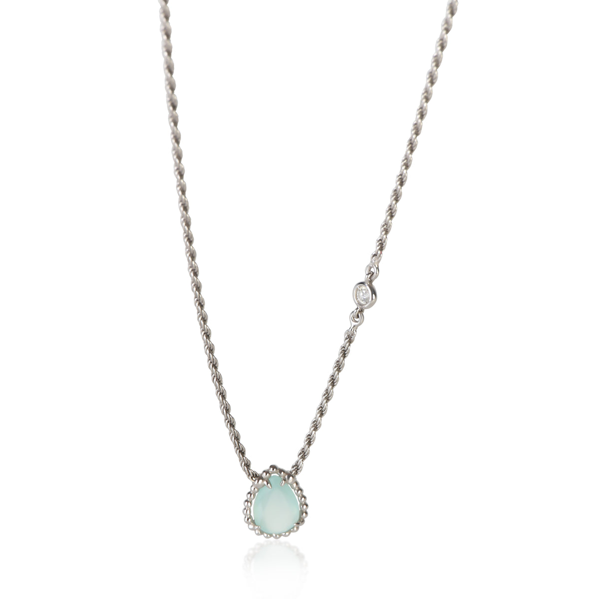 Boucheron White Gold Diamond Serpent Boheme Pendant fv