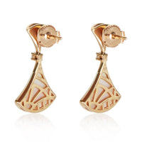 BVLGARI Rose Gold Mother Of Pearl and Diamond Diva's Dream Earrings 3