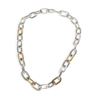 David Yurman 1/5 18K Yellow Gold & Sterling Silver Madison Link Necklace 3