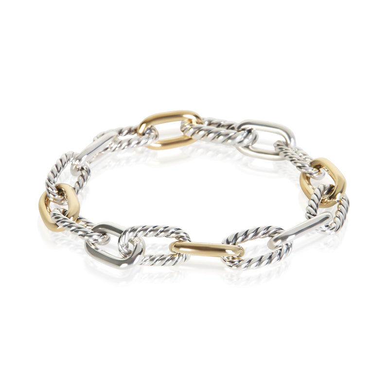 David Yurman 1/5 18K Yellow Gold & Sterling Silver Madison Chain Bracelet fv