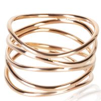 Tiffany & Co. Rose Gold Elsa Peretti Wave Ring fv