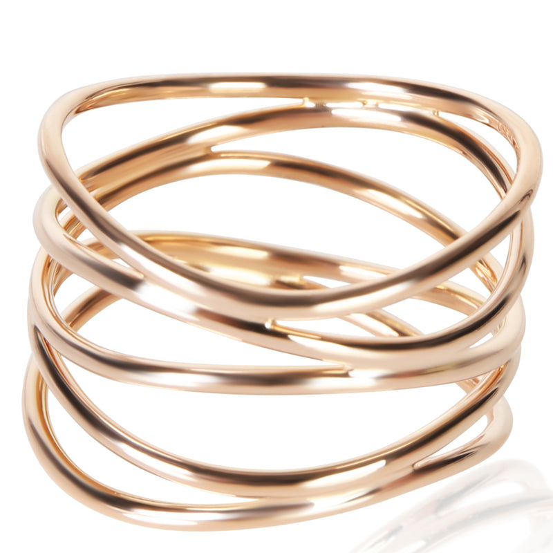 Tiffany & Co. Rose Gold Elsa Peretti Wave Ring fv