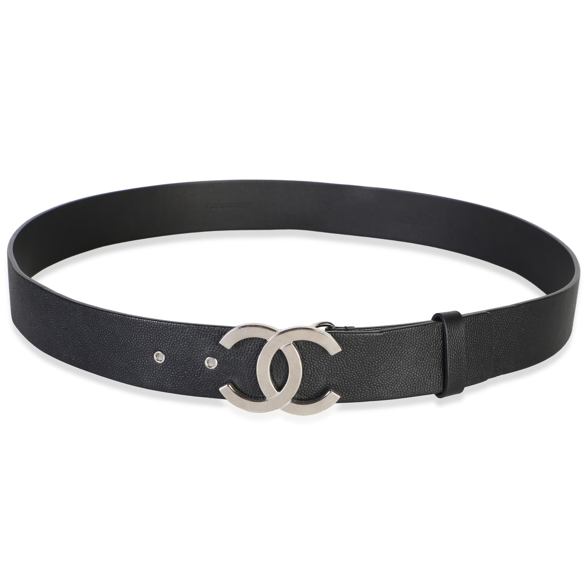 Chanel Black Caviar CC Belt 90/36 id