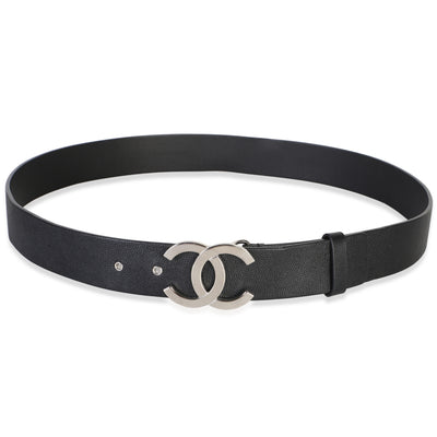 Chanel Black Caviar CC Belt 90/36 id
