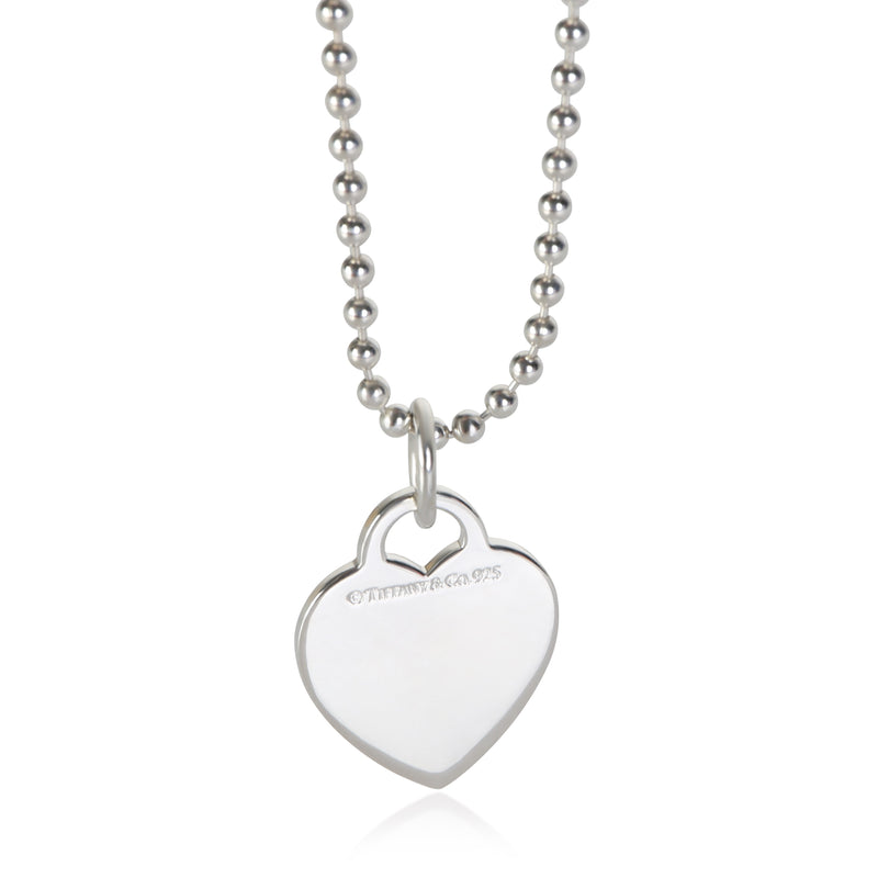 Tiffany & Co. Sterling Silver Heart Tag Necklace fv