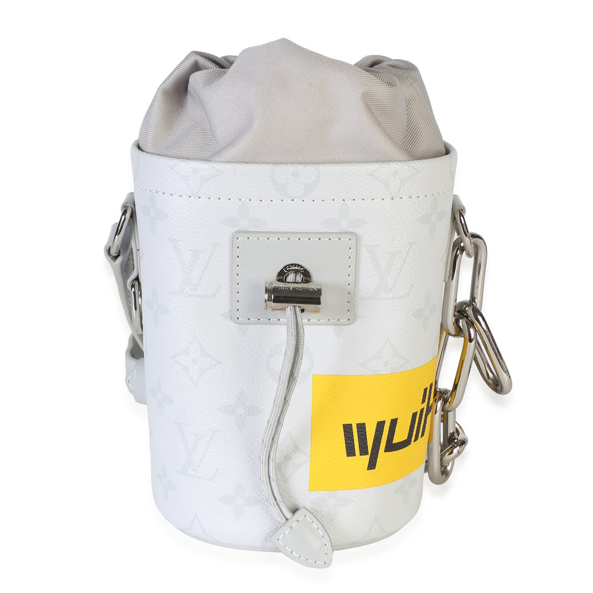 Louis Vuitton White Monogram Canvas Chalk Nano Bag Handbag id