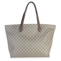 Gucci Beige GG Supreme Monogram Canvas Medium Shopping Tote Handbag id