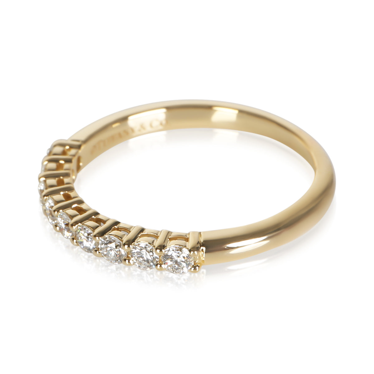 Tiffany & Co. Yellow Gold Diamond Tiffany Forever Band 2
