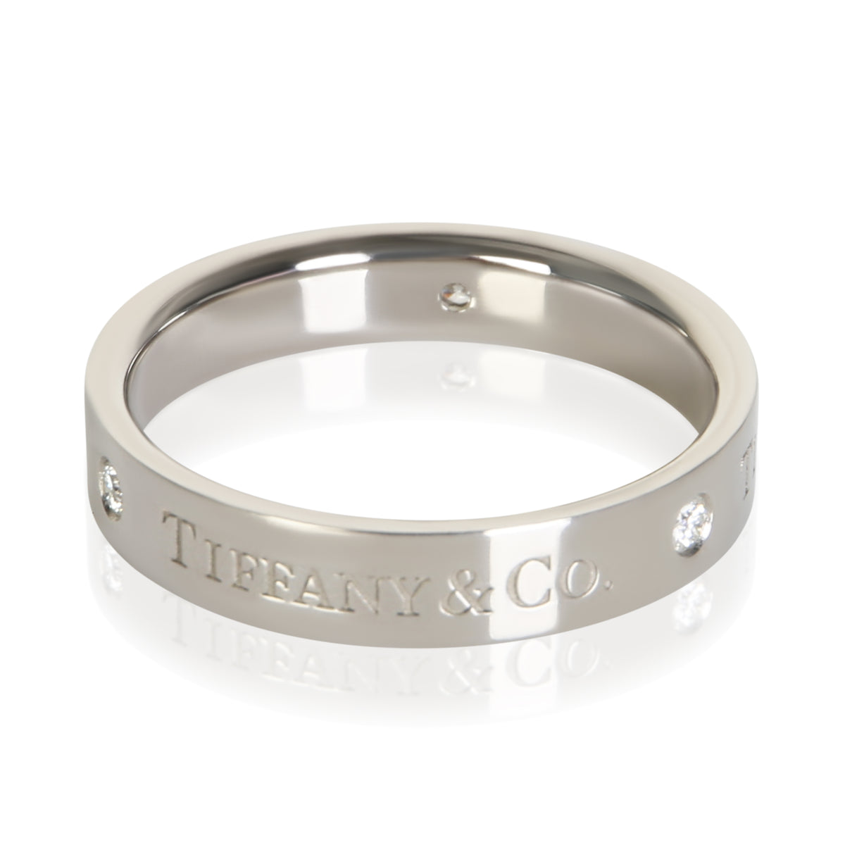Tiffany & Co. Platinum Diamond T&Co. Ring 2