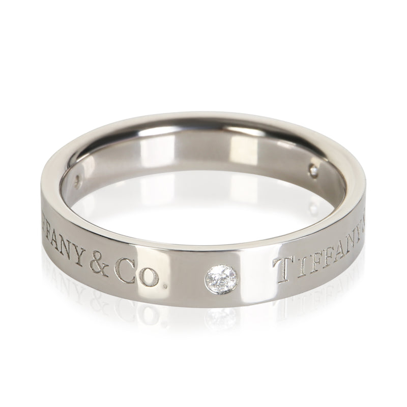 Tiffany & Co. Platinum Diamond T&Co. Ring fv