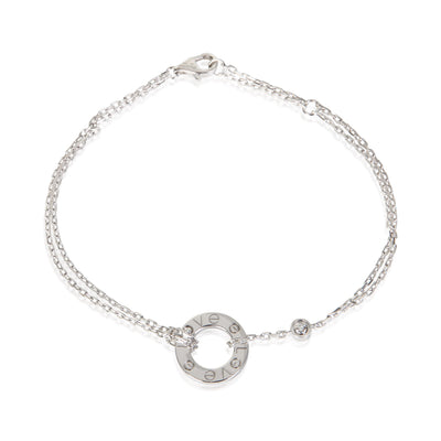 Cartier White Gold Diamond Love Bracelet fv