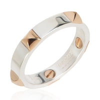 Hermès Rose Gold & Sterling Silver Clou d'H Ring 4