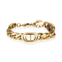 Christian Dior Gold Plated CD Link Bracelet fv