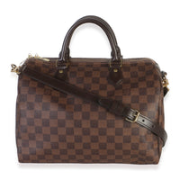 Louis Vuitton Damier Ebene Canvas Speedy Bandouliere 30 Handbag id
