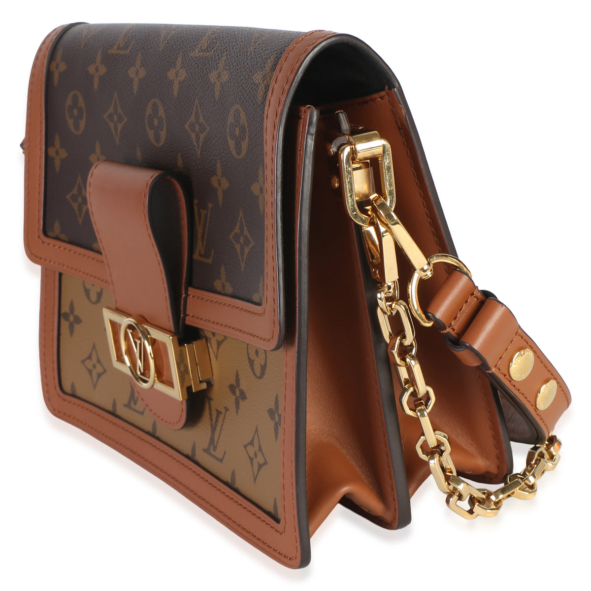 Louis Vuitton Reverse Monogram Canvas Dauphine MM Handbag 4