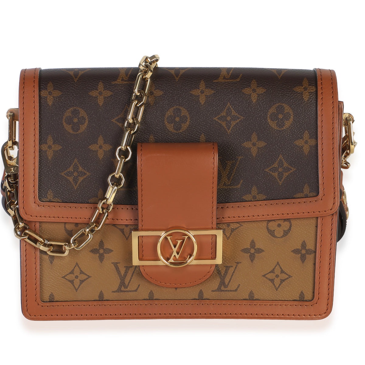 Louis Vuitton Reverse Monogram Canvas Dauphine MM Handbag fv