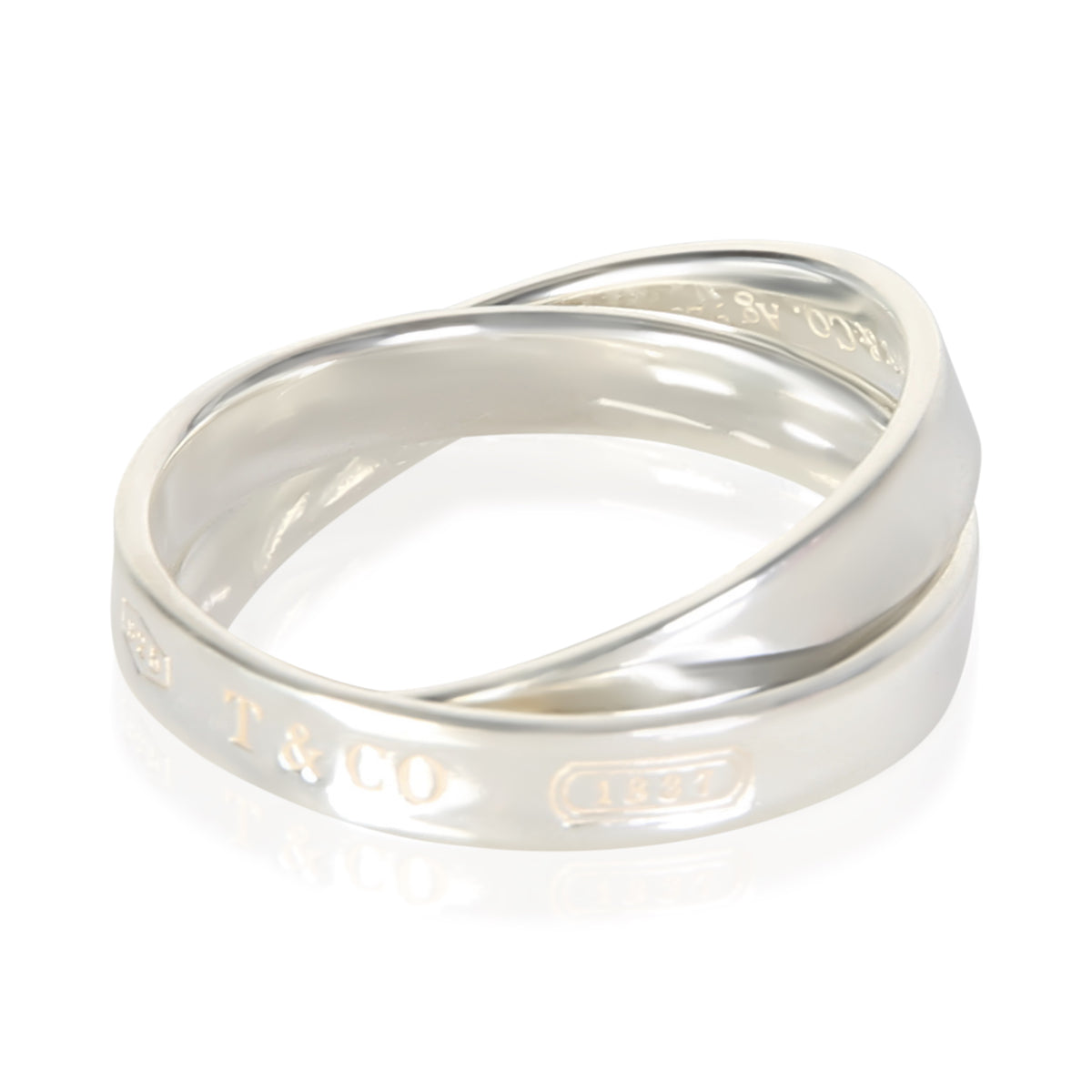 Tiffany & Co. Sterling Silver 1837 Interlocking Ring 2
