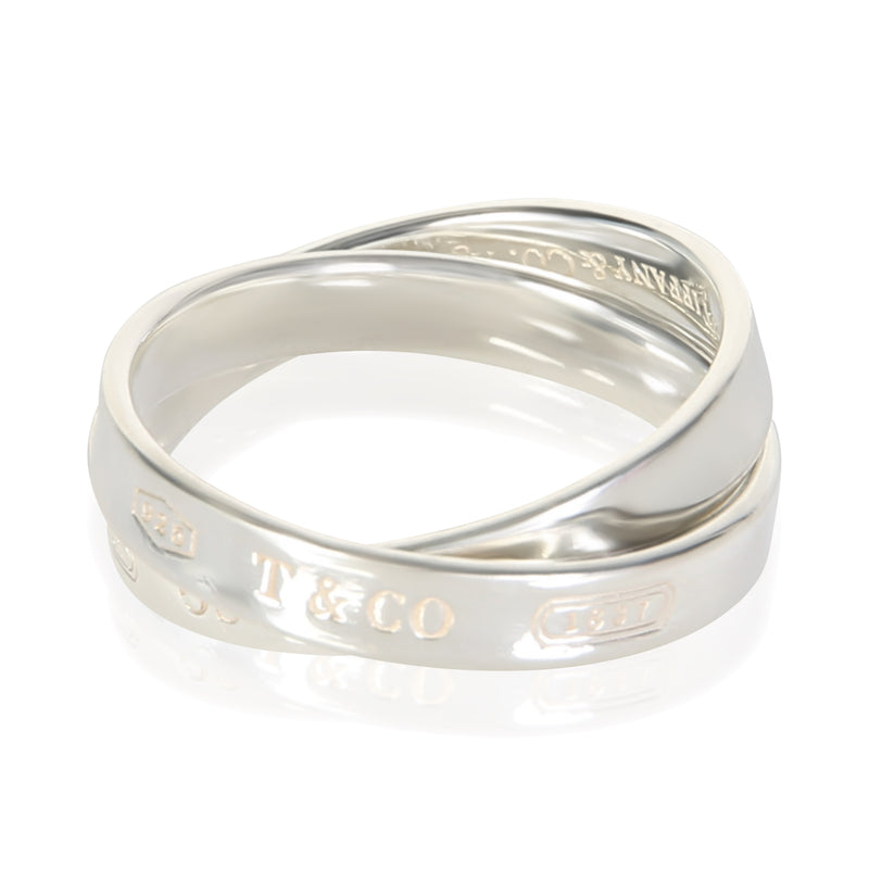 Tiffany & Co. Sterling Silver 1837 Interlocking Ring fv