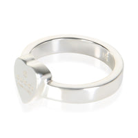 Gucci Sterling Silver Trademark Heart Ring 2