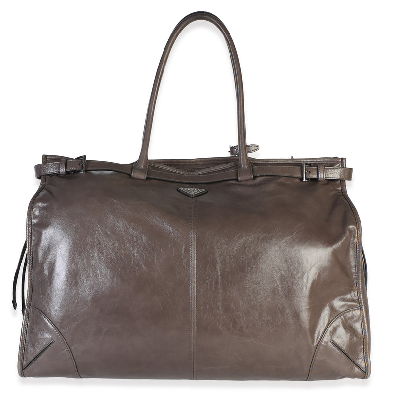 Prada Clay Distressed Calfskin Men's Bonnie Handbag id