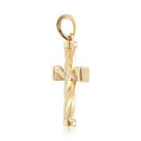 David Yurman Yellow Gold Diamond Helios Cross Pendant 4