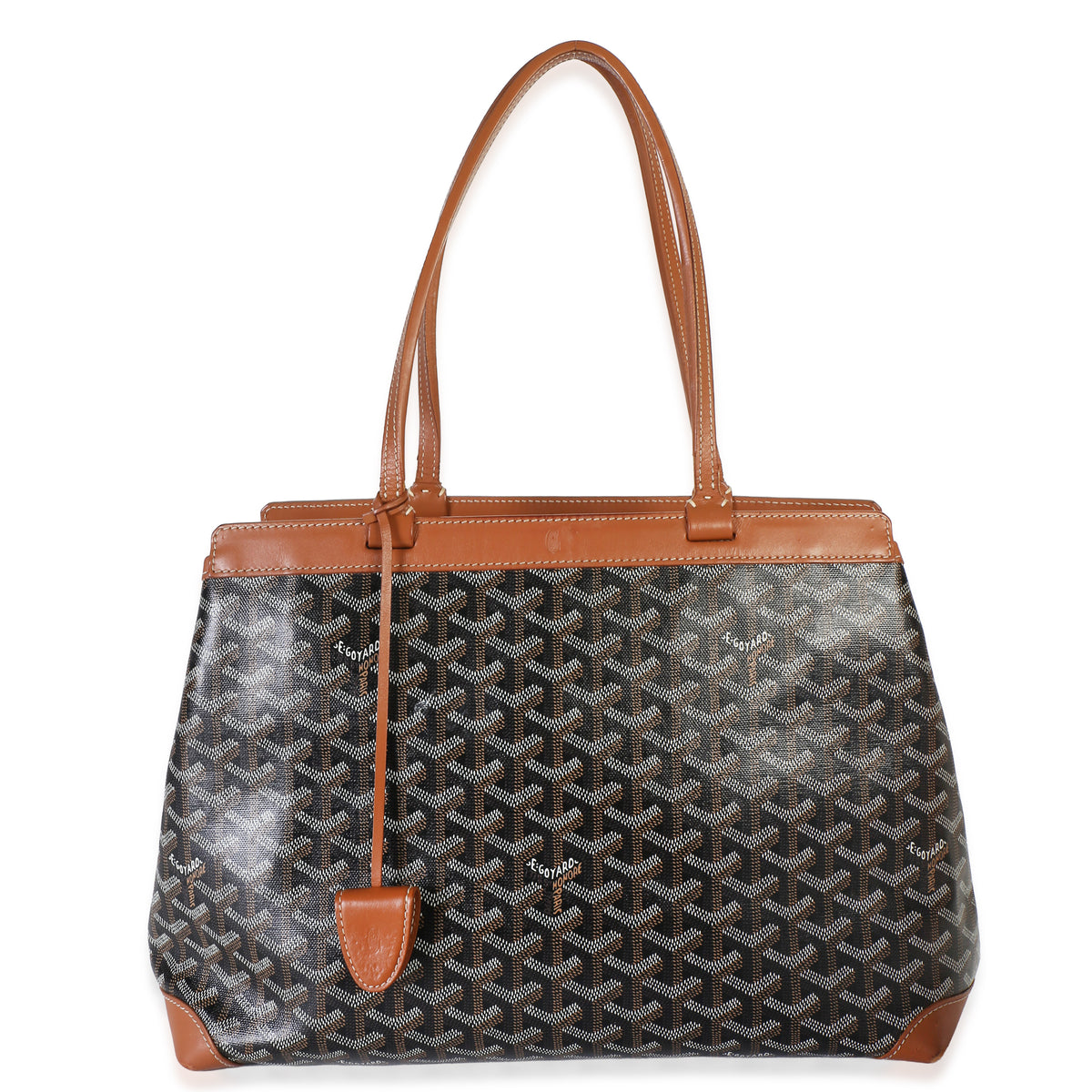 Goyard Black Gold ine Canvas Bellechasse Biaude Tote Handbag id