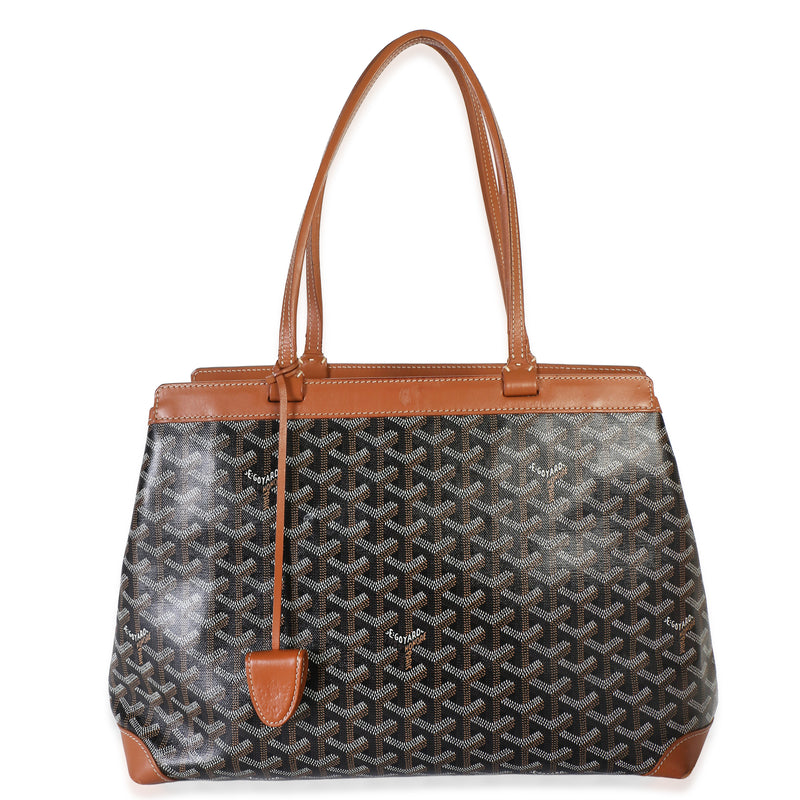 Goyard Black Gold ine Canvas Bellechasse Biaude Tote Handbag id