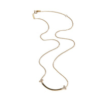 Tiffany & Co. Yellow Gold Diamond Medium Model Tiffany T Smile Necklace 4