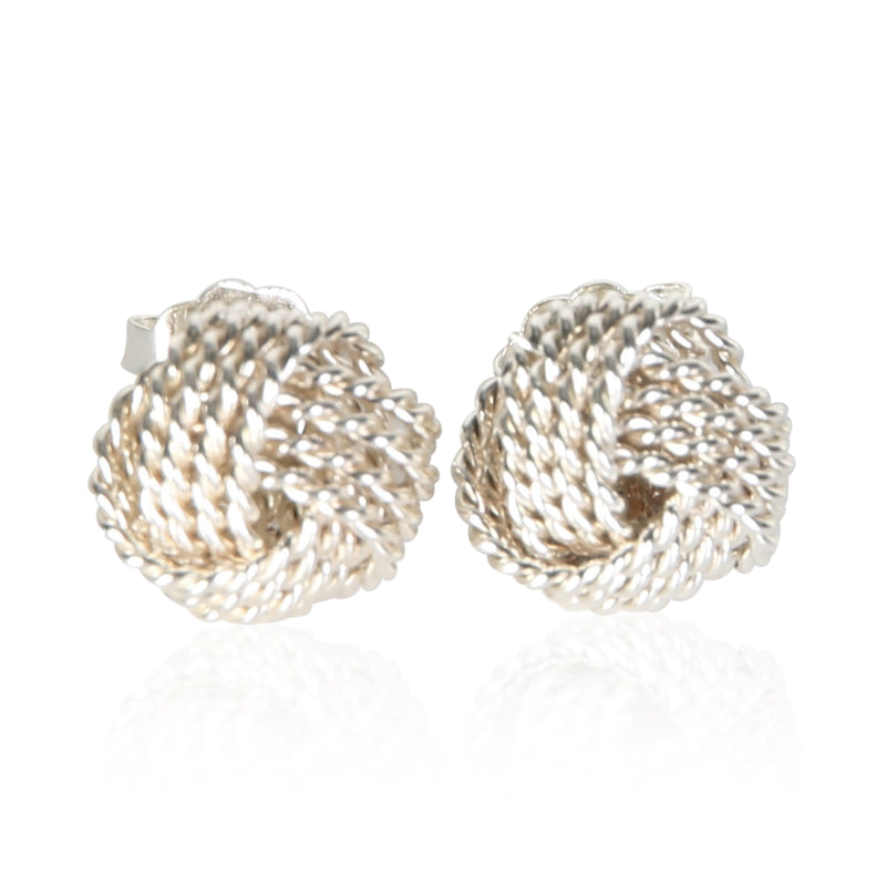 Tiffany & Co. Sterling Silver Knot Earrings fv