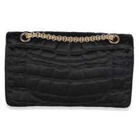 Chanel Black Croc Satin Medium Reissue 225 Flap Bag Handbag 4
