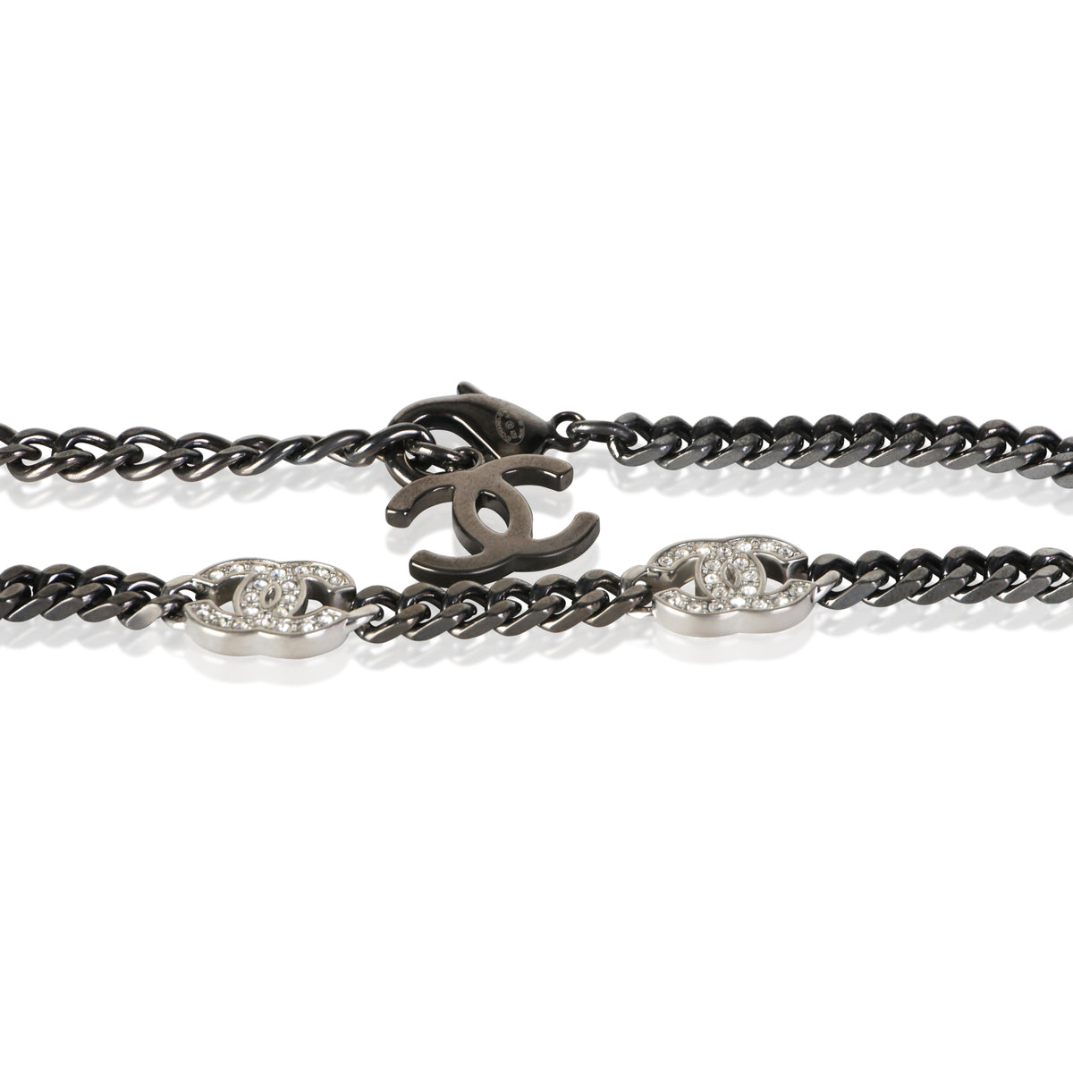 Chanel 2021 Strass CC Station Necklace 2