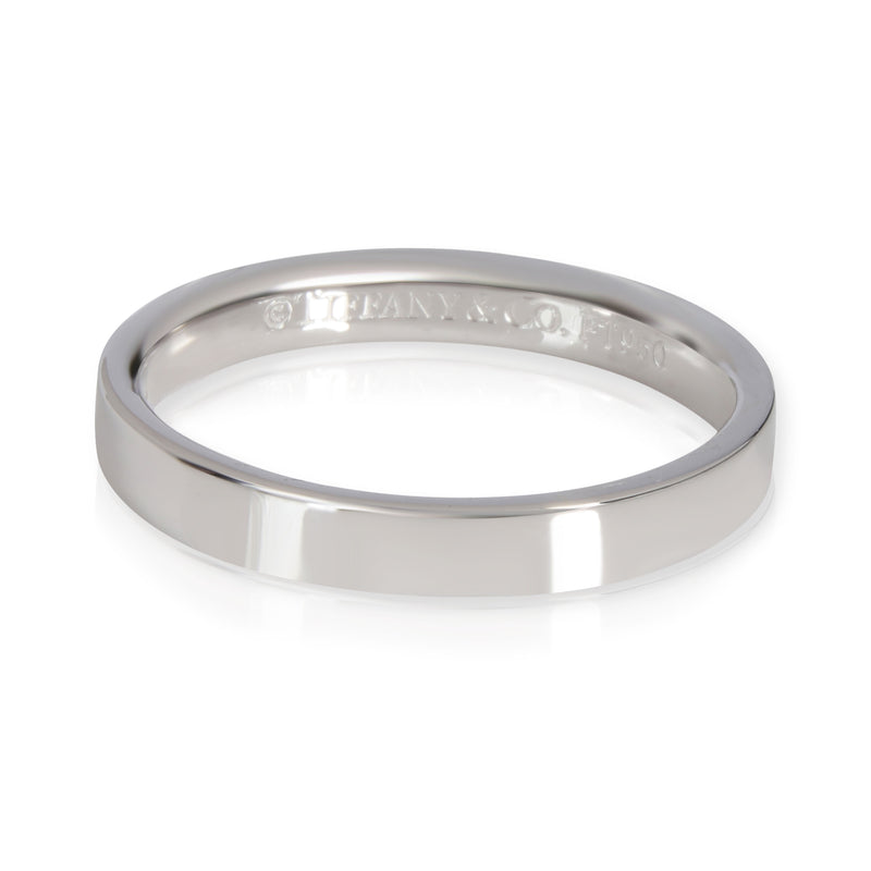 Tiffany & Co. Platinum 3mm Flat Band fv