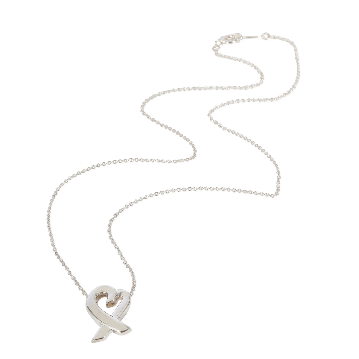 Tiffany & Co. Sterling Silver Paloma Picasso Small Loving Heart Pendant