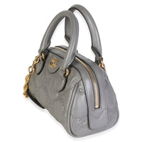 Gucci Dusty Grey GG Matelasse Calfskin Mini Bowler Bag Handbag 3