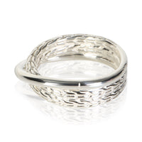 John Hardy Sterling Silver Classic Chain Crossover Ring 2