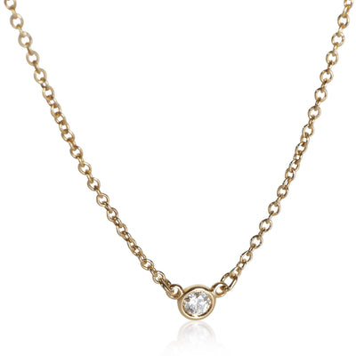 Tiffany & Co. Yellow Gold Diamond Elsa Peretti Diamond By The Yard Pendant fv