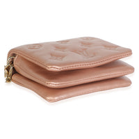 Louis Vuitton Metallic Pink Embossed Monogram Lambskin Coussin Belt Bag Handbag 7