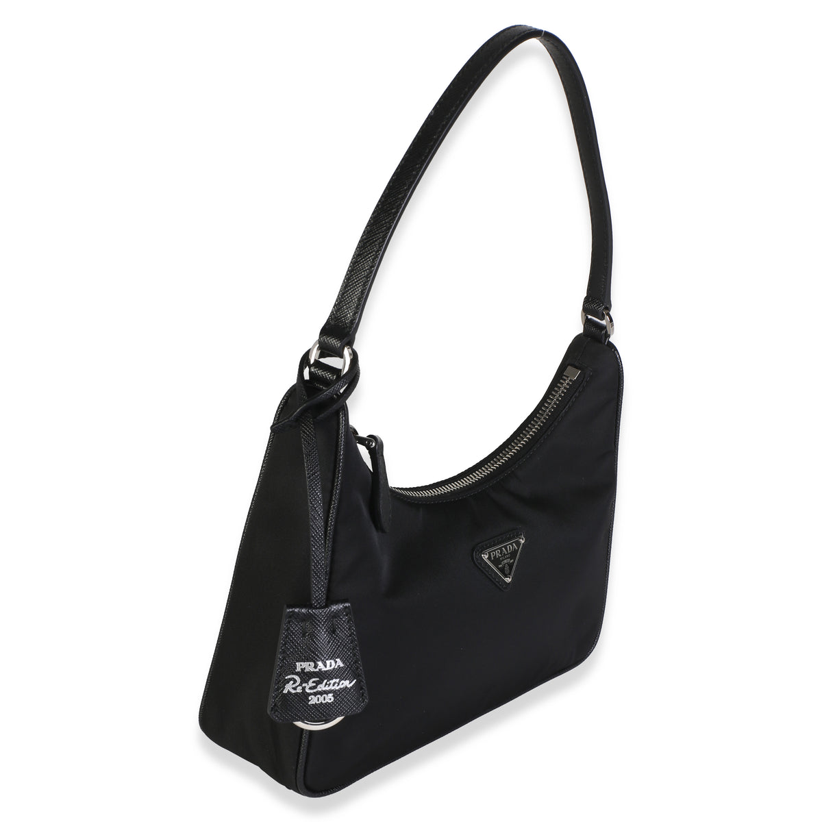 Prada Black Re Nylon Saffiano Mini Re Edition 2005 Handbag 3