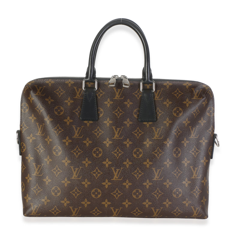 Louis Vuitton Monogram Macassar Canvas Porte Documents Jour Handbag id