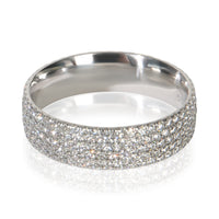 Tiffany & Co. White Gold Diamond Metro 5 Row Band