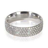 Tiffany & Co. White Gold Diamond Metro 5 Row Band