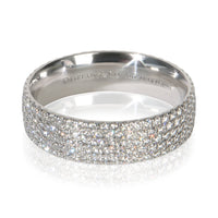 Tiffany & Co. White Gold Diamond Metro 5 Row Band