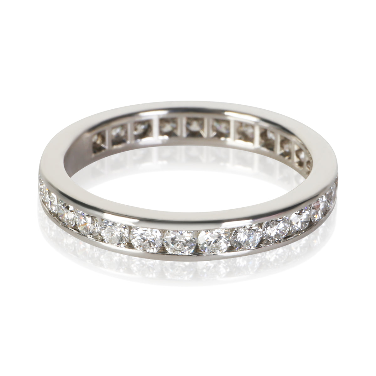 Tiffany & Co. Platinum Diamond Channel Set Eternity Band 2