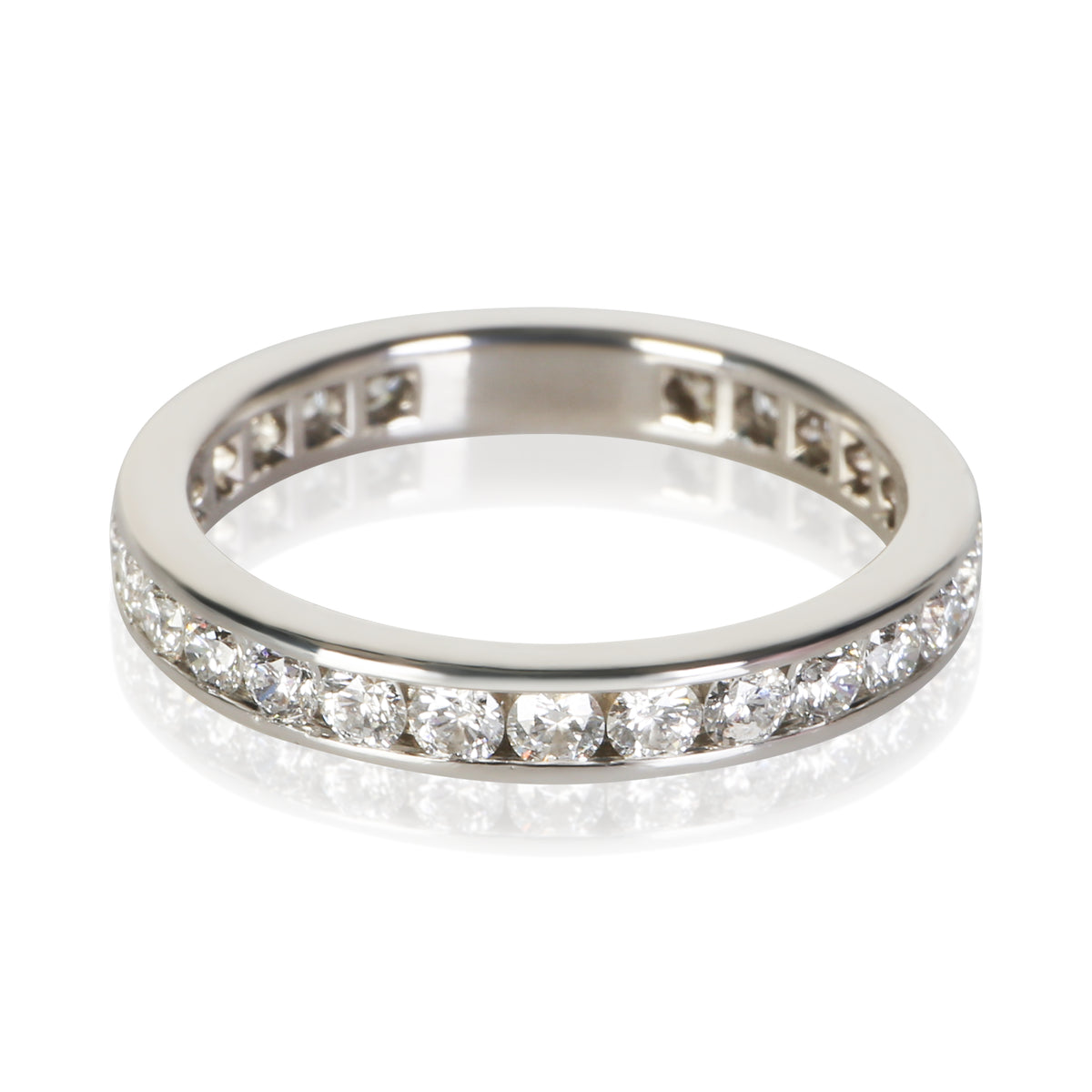 Tiffany & Co. Platinum Diamond Channel Set Eternity Band 3
