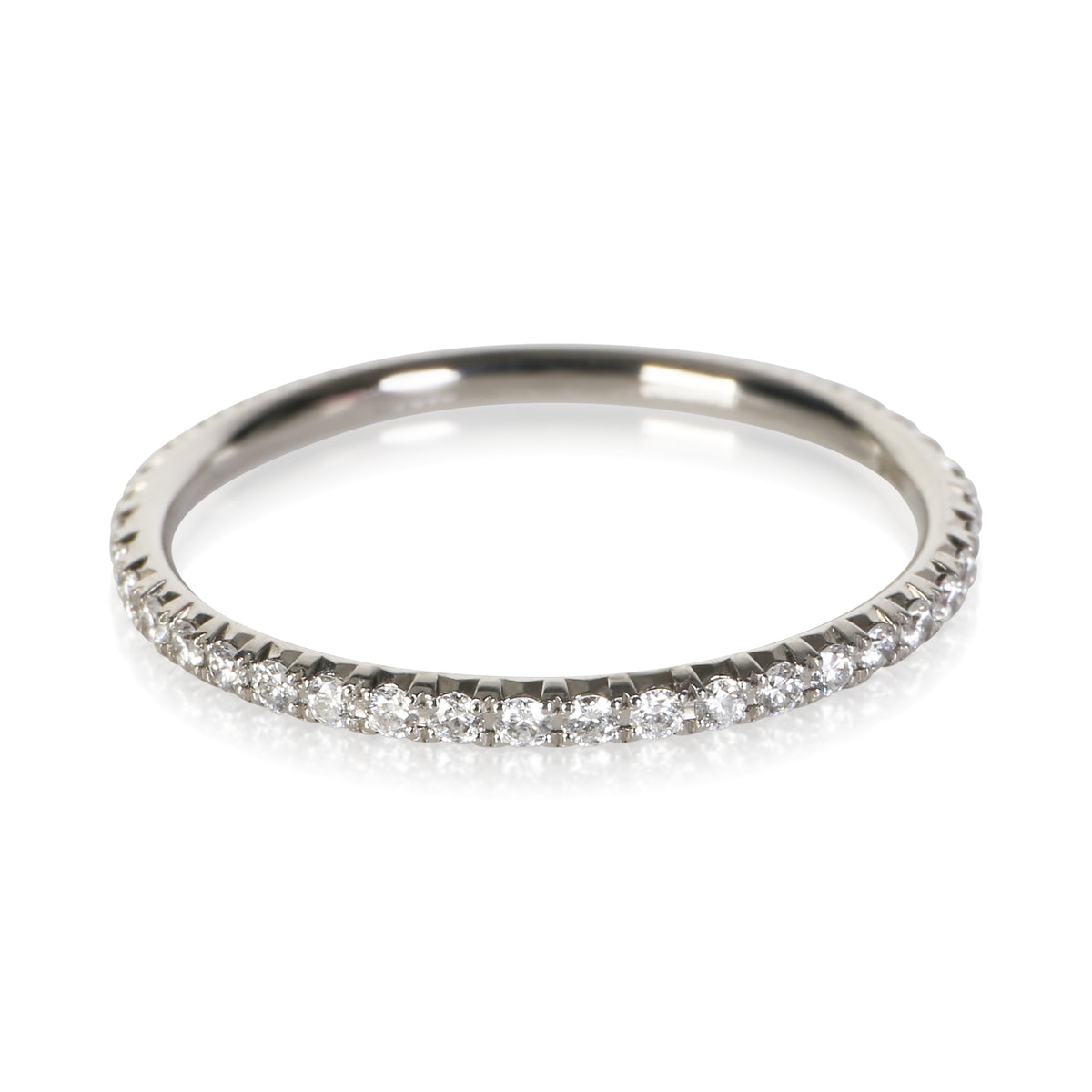 Tiffany & Co. Platinum Diamond Metro Eternity Band fv