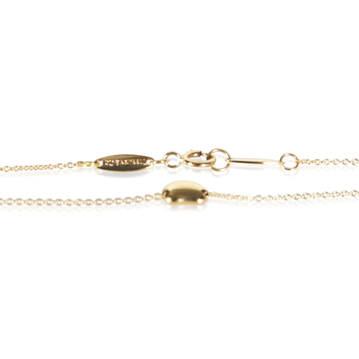 Tiffany & Co. Yellow Gold Elsa Peretti Bean Necklace 2