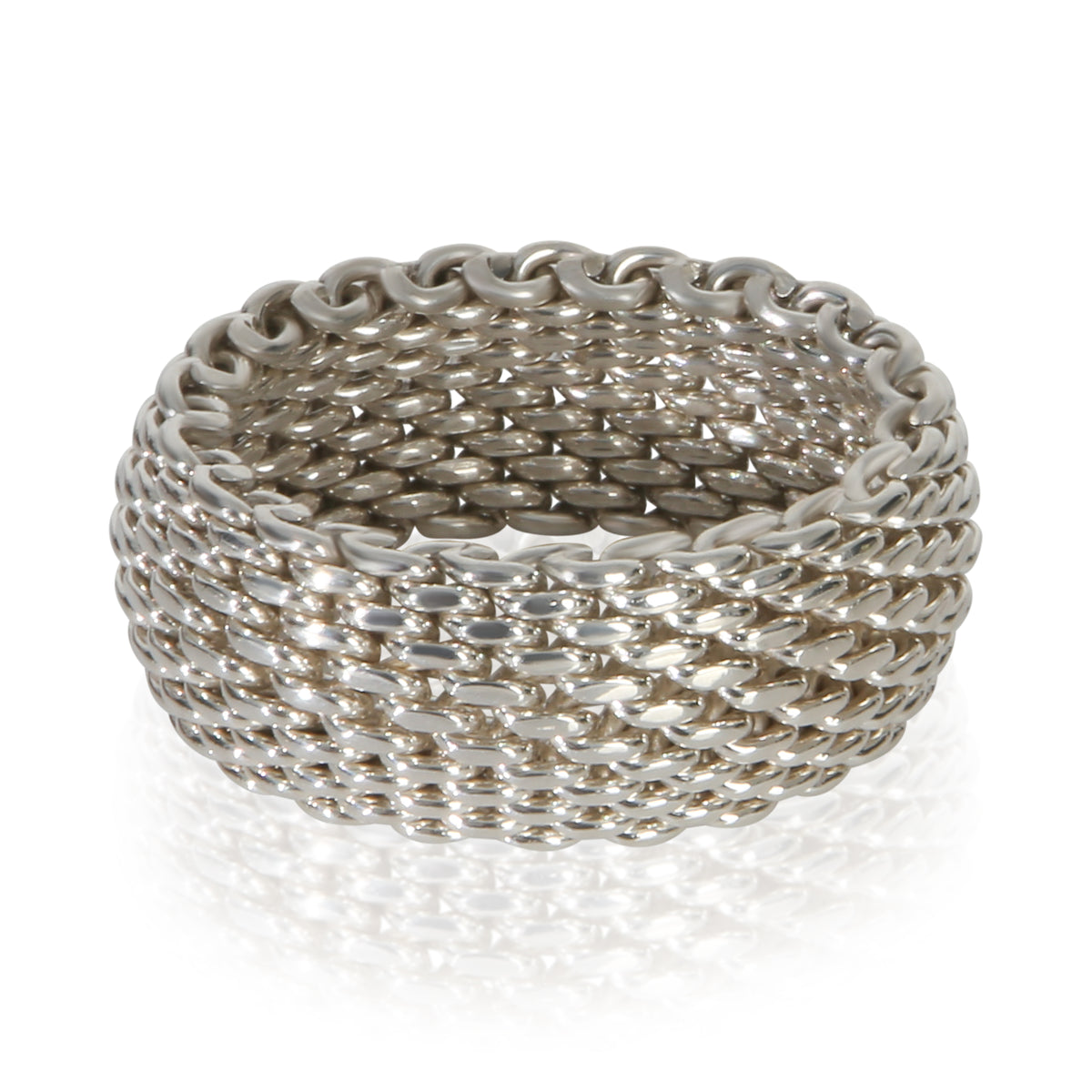 Tiffany & Co. Sterling Silver Somerset Mesh Ring